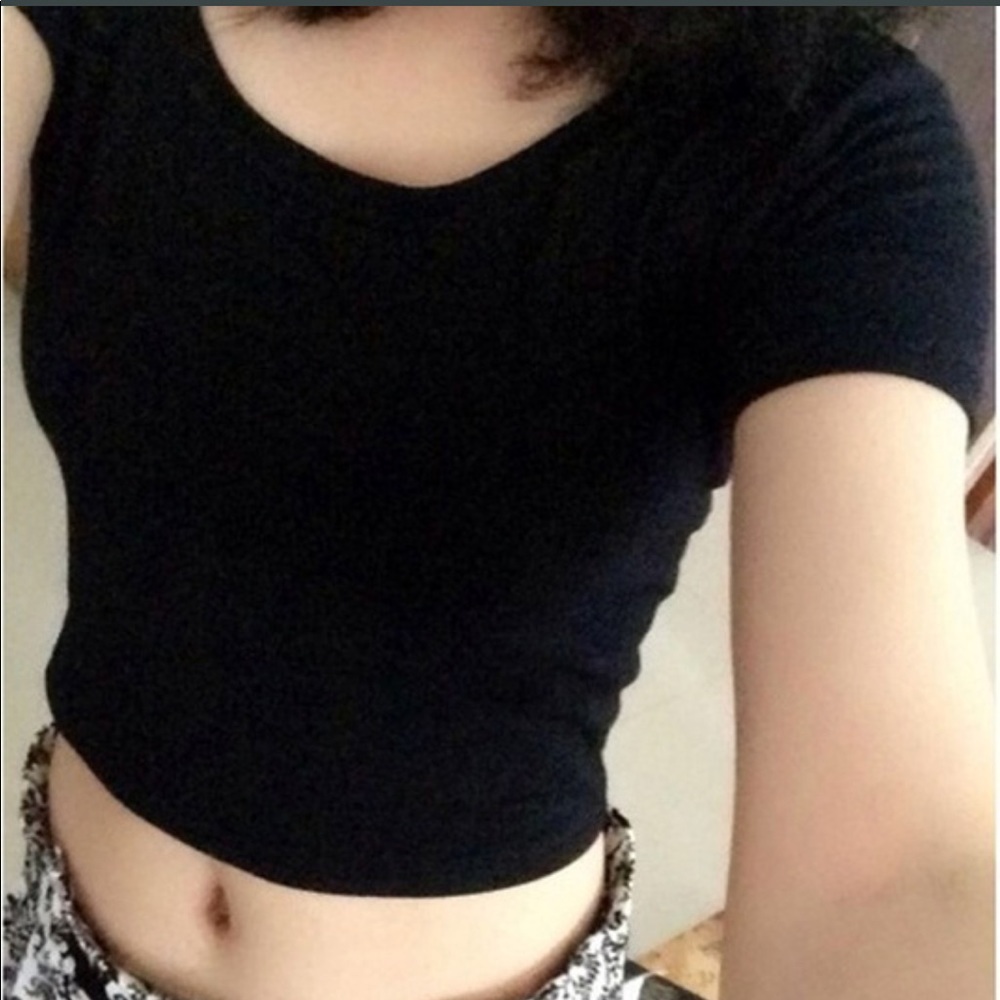 Black Crop Top